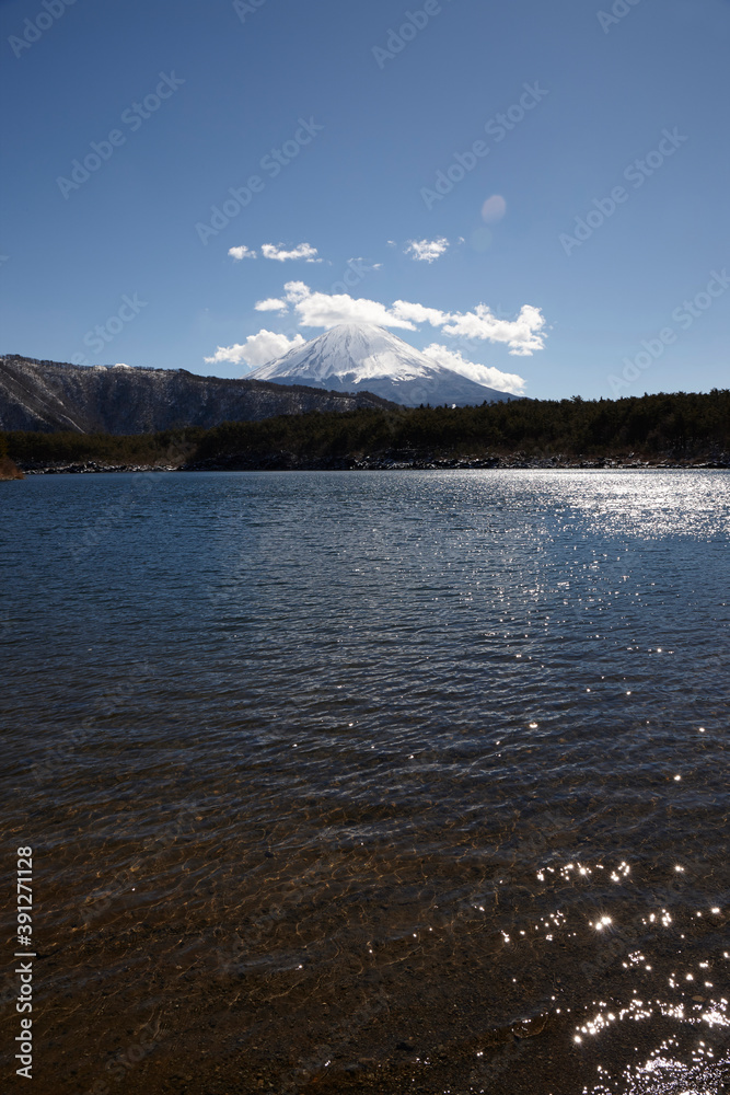 Canvas Prints 西湖からの富士山