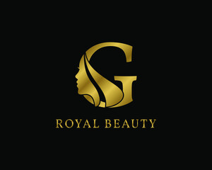 luxurious alphabet beauty face letter decoration