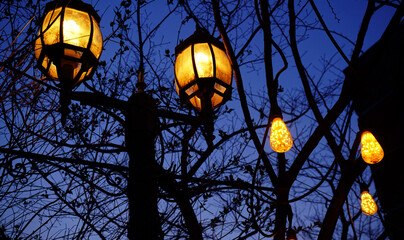 Streetlight at night