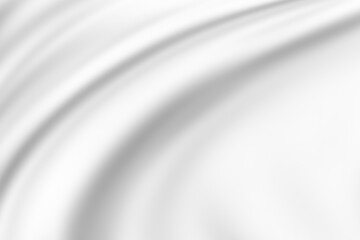 Rippled white silky cloth background.