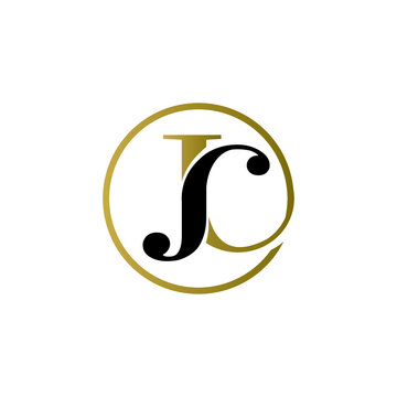 jc luxury logo design vector icon symbol circle