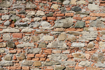 Steinmauer, Steinmix, Backstein