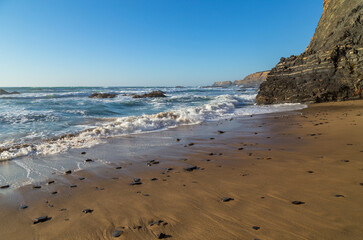 Atlantic rocky coast view