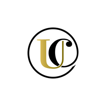 uc luxury logo design vector icon symbol circle