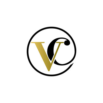 Vc Luxury Logo Design Vector Icon Symbol Circle