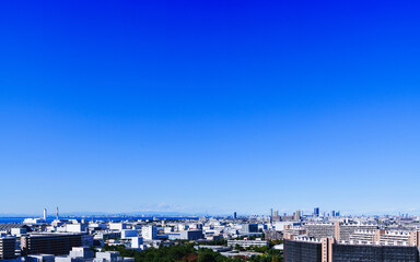 千葉市街　東京湾　東京都の沿岸部　【東京湾岸の都市風景】　