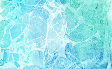 bright turquoise watercolor background with blue and greenish splashes of color with lighter streaks for the design text template