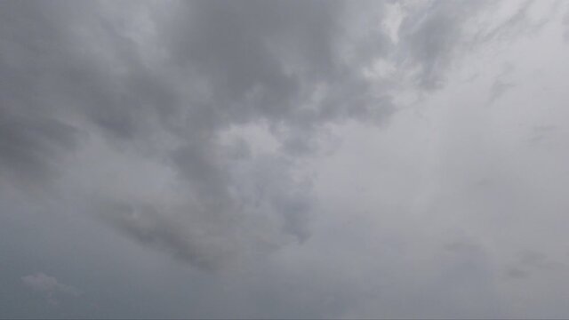 Cloudy with a chance of rain on sky moving fast 