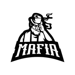 Black and white vector Mafia. Used for logos and other graphic design