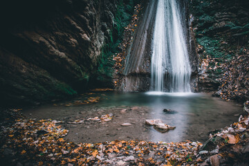 a fantastic view on the monticelli brusati waterfalls