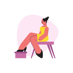 Female Shoes Store Composition