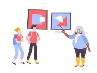 Art Gallery Excursion Composition