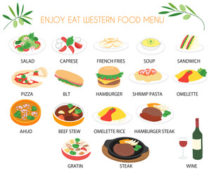 Western food menu line icon