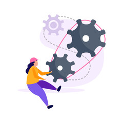 Connected Gears Engineering Composition