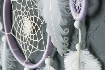 Lilac cream white dream catcher