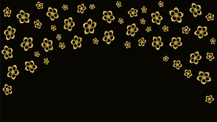 Sakura gold pattern design