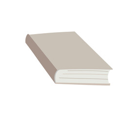 A book in a hand-drawn style isolated on white. Simple vector illustration.