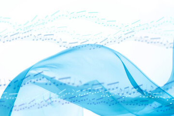 柔らかい布と譜面