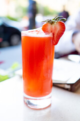 Strawberry Cocktail in a glass