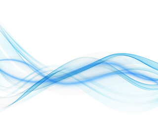 Naklejka premium Abstract background Vector abstract blue wave.Wavy lines,abstract water flow.