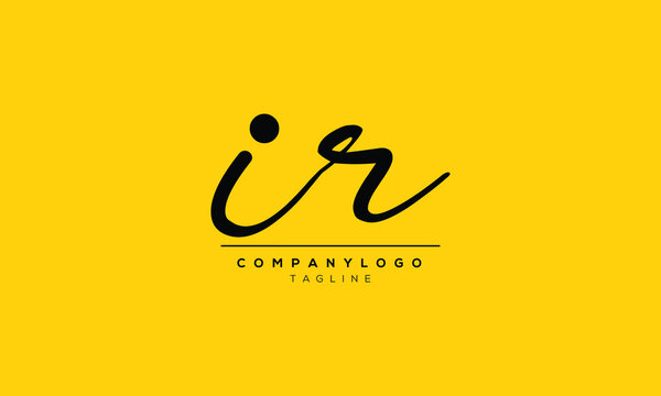 IR Abstract initial monogram letter alphabet logo design