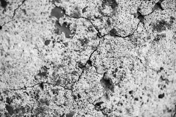 Old cracked cement. Texture, background, pattern. Concrete template for design and decoration.