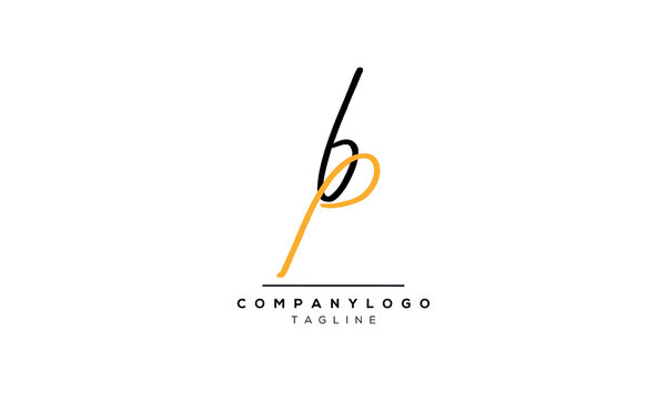 Alphabet letters Initials Monogram logo bp and pb