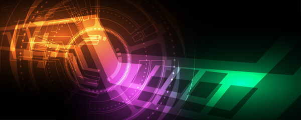 Technology background Hi-tech communication concept innovation abstract background vector illustration
