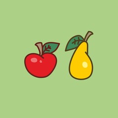 apple and pear
