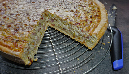 Deutscher Zwiebelkuchen, german onion cake