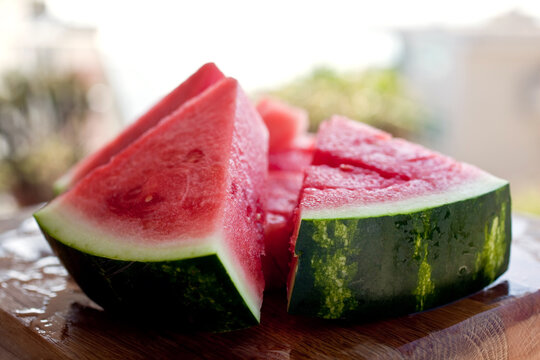 Close Up Of Watermelon Pieces