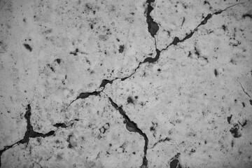 Obraz na płótnie Canvas Old cracked cement. Texture, background, pattern. Concrete template for design and decoration.