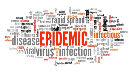 Epidemic word cloud
