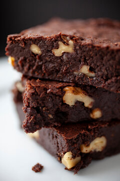 Close up of brownie cake