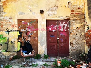 graffiti on the wall