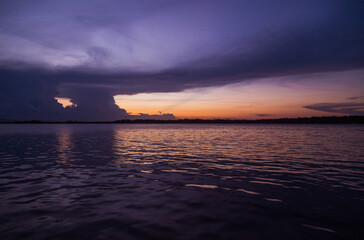 sunset in Bocas del Toro