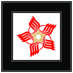 Allah, The Greatest Name. Vector drawing. Every name has a different meaning. It can be used as wall panel, greeting card, banner.  