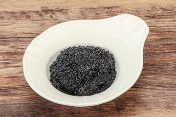 Luxury strugeon fish black caviar