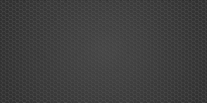 Metallic texture - Metal grid background,  black texture background hexagon