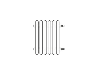 Radiator, heater icon on white background. Vector illustration.