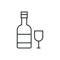 wine alcohol drink icon vector illustration