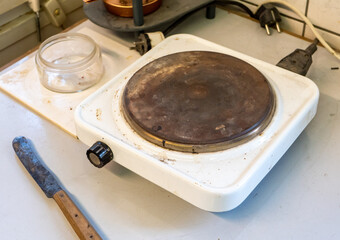 Alte Elektro Kochplatte 50er