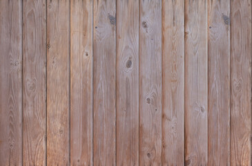 Brown wood texture empty template. Wall of old wooden plank boards. Material texture surface.