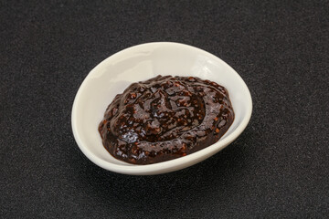 Black Pepper sauce in the bowl