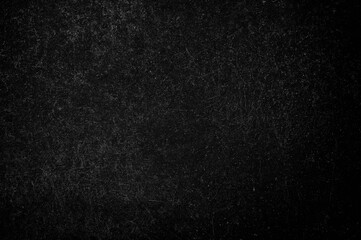 Simple black realistic grunge scratch background for product or text backdrop designs