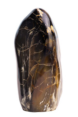 Marble stone isolated on white background. Clipping mask included.