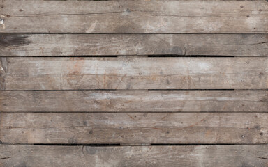 Naklejka na ściany i meble Grey old wood texture. Old dark wood template for business presentations.