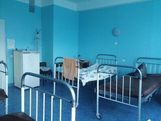 Fototapeta na wymiar A hospital ward in a poor country