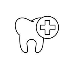 dental care icon element of dentistry icon for mobile concept and web apps. Thin line dental care icon can be used for web and mobile. Premium icon on white background