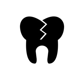 bad tooth icon element of dentistry icon for mobile concept and web apps. Thin line bad tooth icon can be used for web and mobile. Premium icon on white background